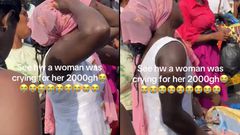 Elderly woman cries bitterly as thieves snatch her ₵2,000 at Kantamanto
