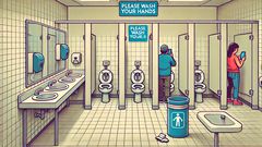 10 things you should never do in a public washroom