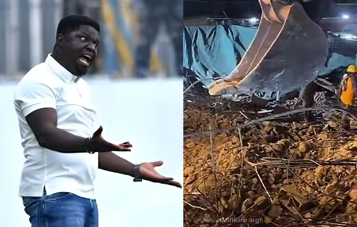 Nigeria’s assistant coach escapes deadly restaurant collapse in Lagos (Video)