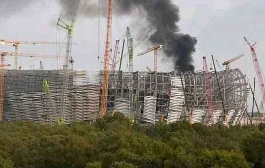Fire ravages AFCON stadium, destroys newly installed seats in 3-hour battle