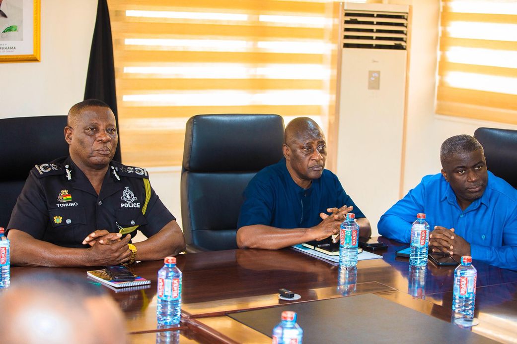 Inspector General of Police (IGP), Christian Tetteh Yohuno meets stakeholders ahead of Akwatia by-election