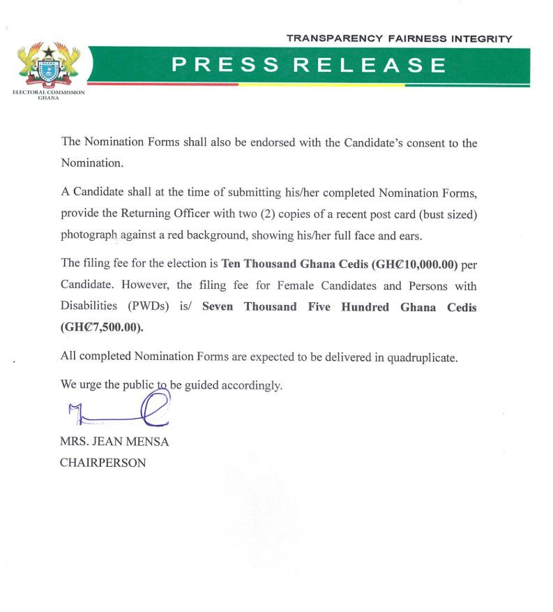 EC statement