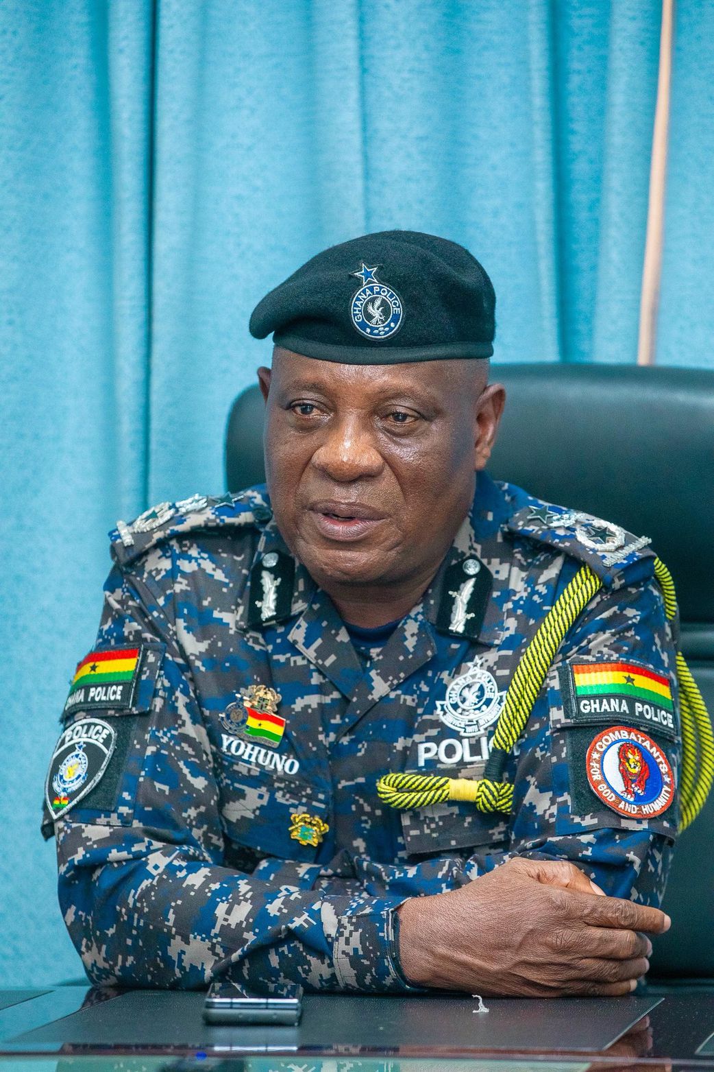 Inspector General of Police (IGP), Christian Tetteh Yohuno