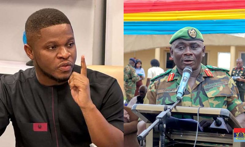 Sammy Gyamfi and Brigadier General Michael Opoku