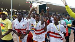 Accra Hearts of Oak celebrating their victory over Asante Kotoko in the CAF Confederation Cup