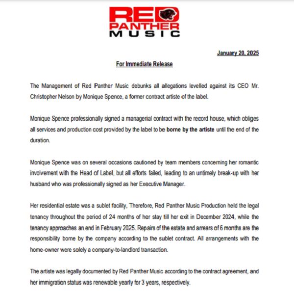 Mr Logic’s Red Panther Music rejects Mo Spence’s fraud claims with contract proof