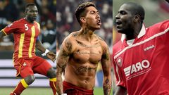 John Mensah, Roberto Firmino and Bruce Dyer