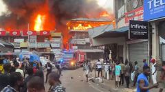 Hundreds of shops destroyed as fire guts buildings at Adum (video)