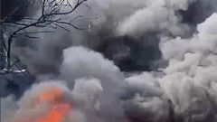 Fire engulfs unlicensed ‘Gao Gao’ Station in Teshie, destroys vehicle and shops