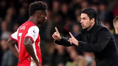 Arsenal boss Mikel Arteta provides update on Bukayo Saka’s injury scare