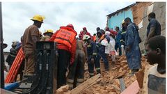 Old woman dies, one still missing in Cape Coast building collapse