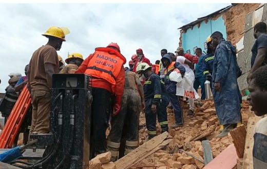 Old woman dies, one still missing in Cape Coast building collapse