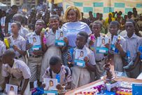 Wendy Shay brings support to Manhean M/A basic school on World Children’s Day
