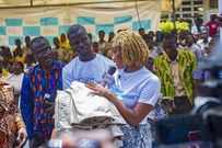 Wendy Shay brings support to Manhean M/A basic school on World Children’s Day