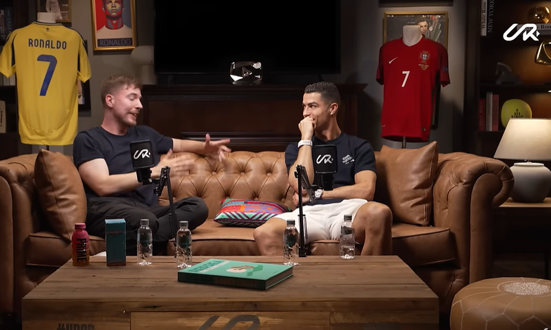 MrBreast teaches Ronaldo how to surpass him on YouTube