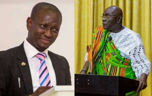 Alfred Tuah-Yeboah and Chairman of the Council, Edward Doe Adjaho.