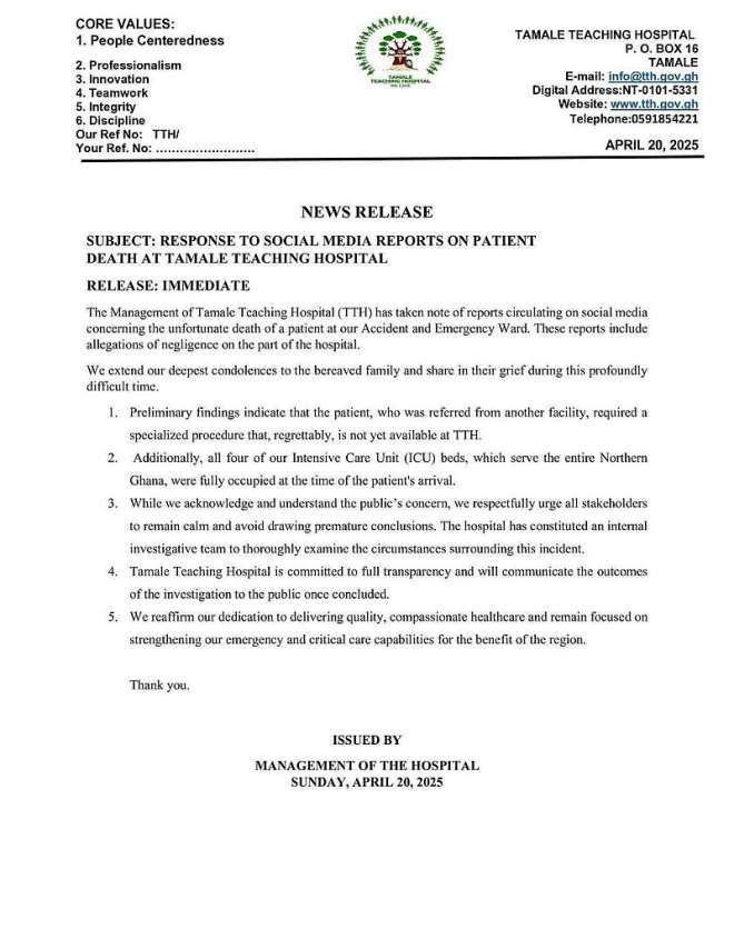 Health Minister ‘clashes’ with Tamale hospital staff over patient’s death (video)