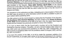 GBA denies ‘false’ reports of snubbing President Mahama for 2025 Bar Conference