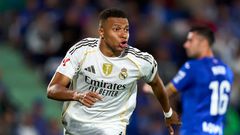 Striker Kylian Mbappe is hoping to win his first, and Real Madrid's 16th, UEFA Champions League title in the 2025-26 season [File: Diego Souto/Getty Images]