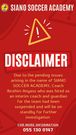 Siano Football Academy statement