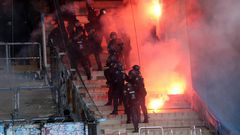 fans-dresden-rostock-throw-lit-/ Getty Image