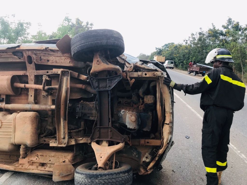 25 injured in highway crash after reckless U-turn at Gomoa Mprumen