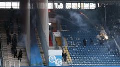 fans-dresden-rostock-throw-lit-/ Getty Image