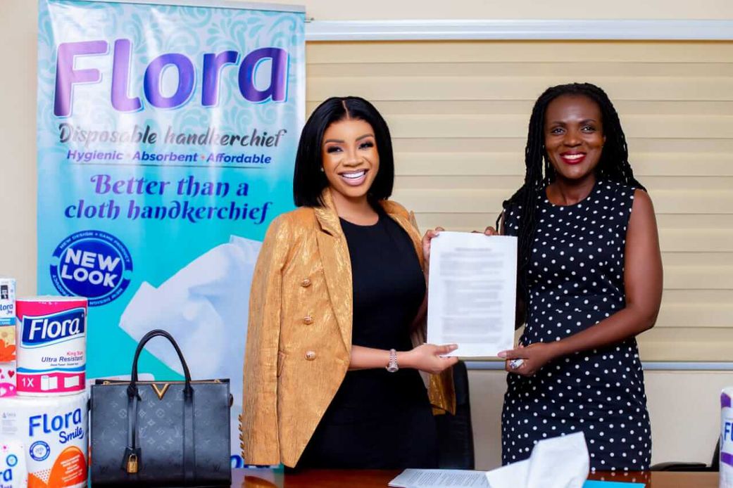 Flora, Delta Paper Mill Celebrate Serwaa Amihere as they renew her Ambassadorship in Grand Style