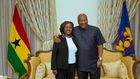 President John Mahama and Prof Naana Jane Opoku-Agyemang
