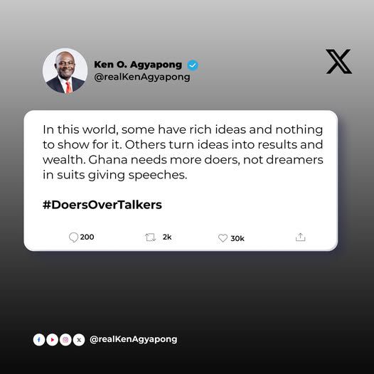 'Some have rich ideas and nothing to show for it' - Ken Agyapong slams Dr Bawumia