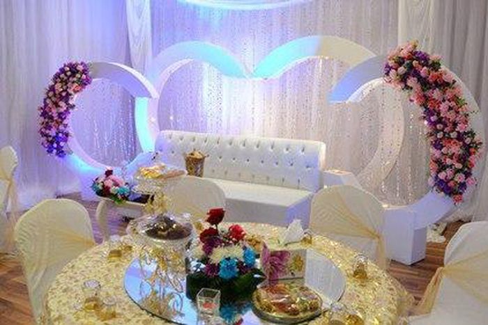The Prison officials also provide items for elaborate decoration of the wedding reception area