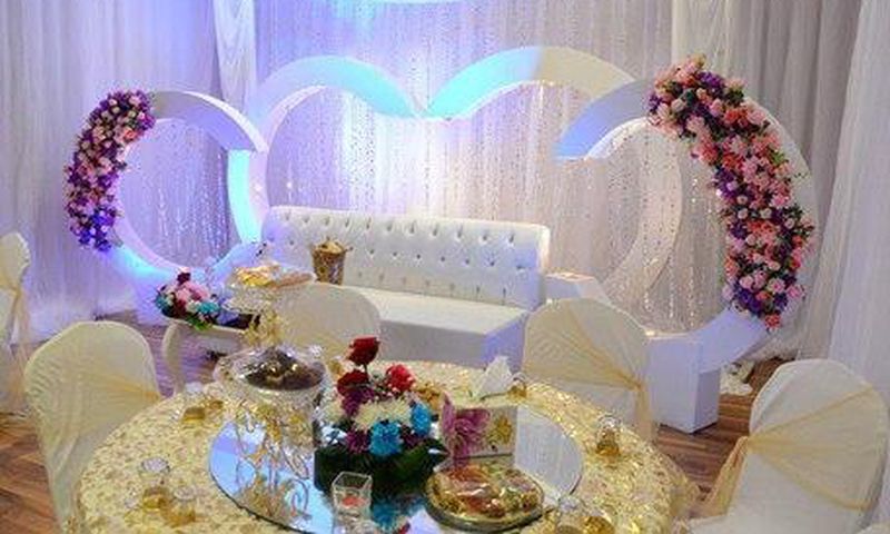 The Prison officials also provide items for elaborate decoration of the wedding reception area