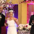 Banky W, Adesua Etomi and AY Makun in "The Wedding Party"