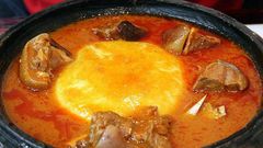 Ghanaian Fufu meal