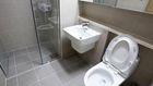 The bathrooms are simple and modern-looking, but hey, at least they're not leaking!