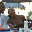 Couple laughing
