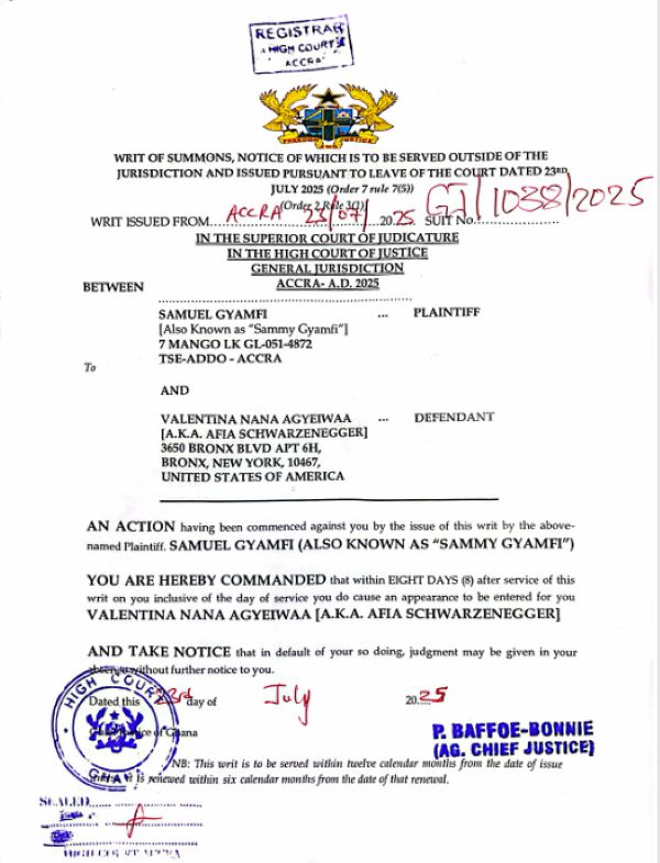Sammy Gyamfi sues Afia Schwarzenegger for GH₵10 million over defamation claims