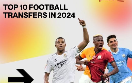 Top 10 football transfers in 2024