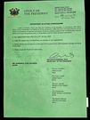 Gaming Commission boss appointment letter