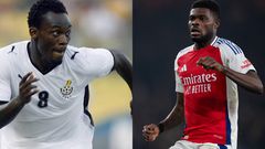 Michael Essien and Thomas Partey