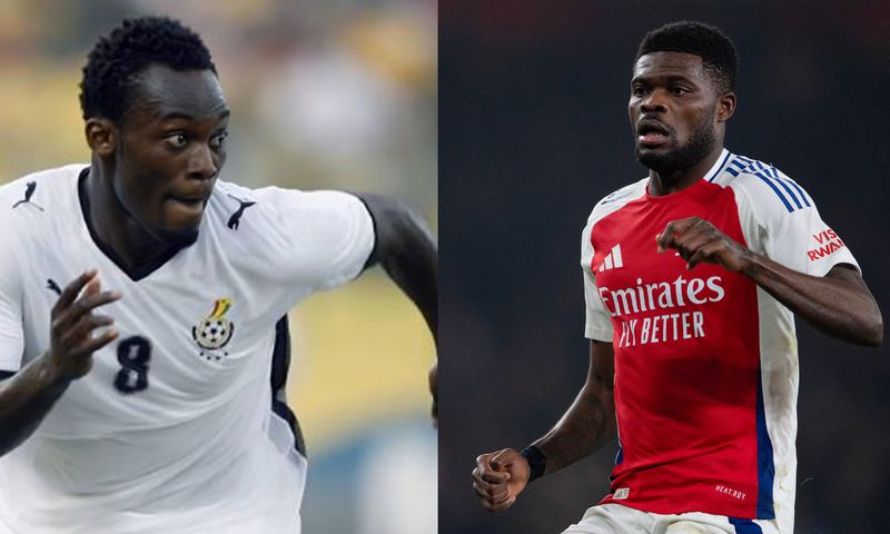 Michael Essien and Thomas Partey