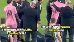 Messi angrily hooks coach by neck, confronts referee in heated match (Video)