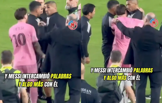 Messi angrily hooks coach by neck, confronts referee in heated match (Video)