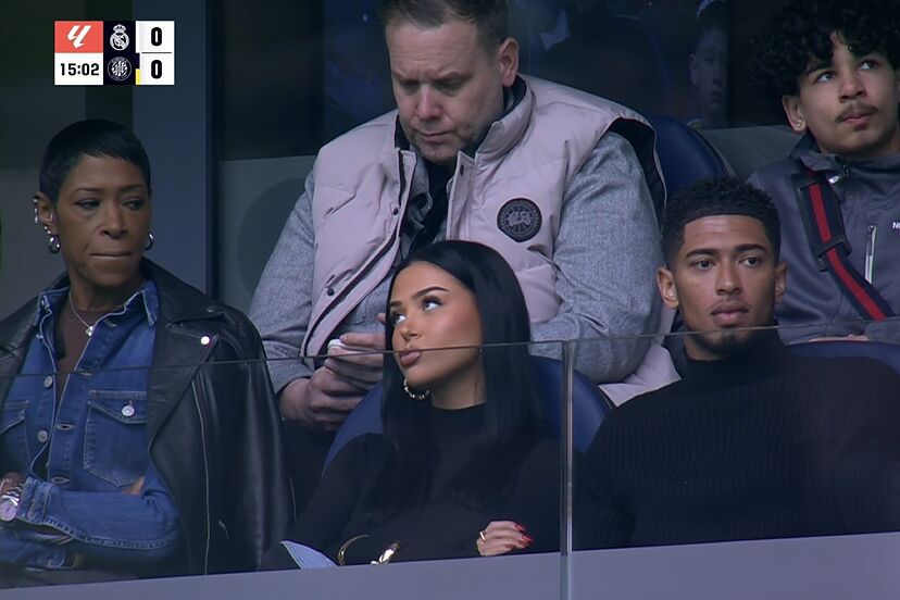 Jude Bellingham and Ashlyn Castro at Bernabeu