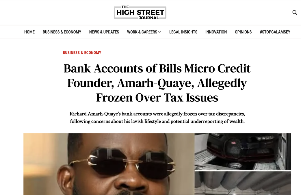 GRA reportedly freezes billionaire Richard Armah’s bank accounts hours after lavish party