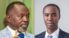 Dr Dominic Ayine and Kwabena Adu Boahene