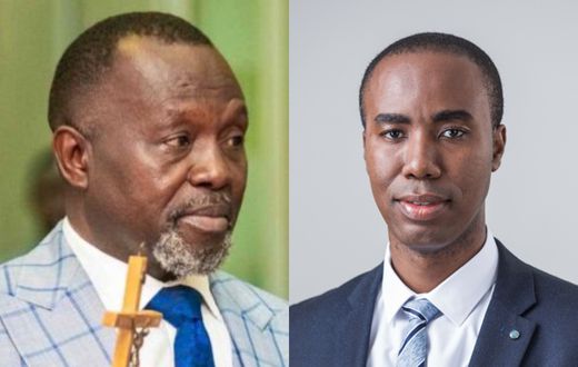 Dr Dominic Ayine and Kwabena Adu Boahene