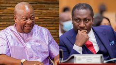 President John Mahama and Alexander Afenyo-Markin