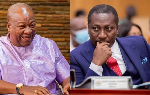 President John Mahama and Alexander Afenyo-Markin