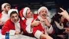 Santa party drinking holiday booze